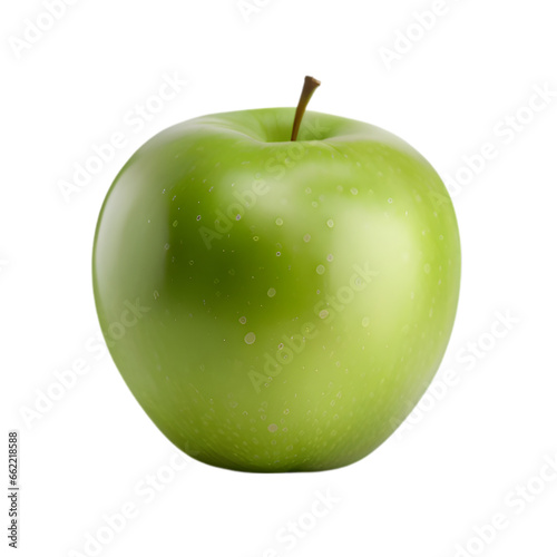 Green apple isolated.