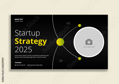 Video thumbnail and banner design for startup business