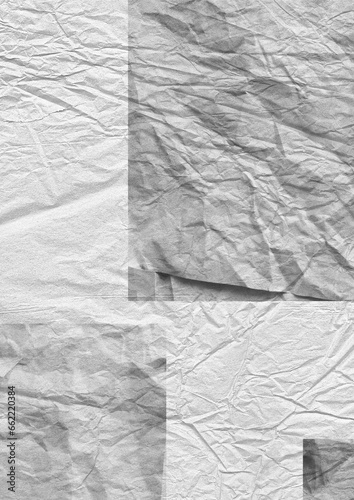 Double Crumpled Paper Background
