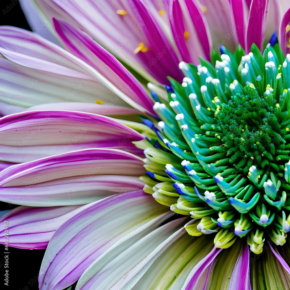 Obraz premium A close-up of a blooming, colorful flower in a garden5, Generative AI
