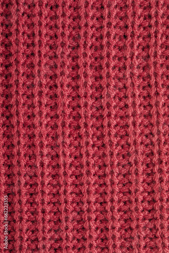 Sweater texture background. Pink knitted texture abstract background © nblxer