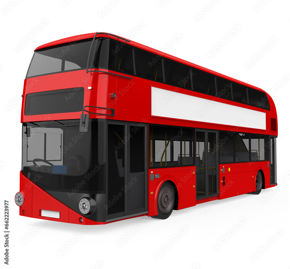 Double Decker Bus Isolated