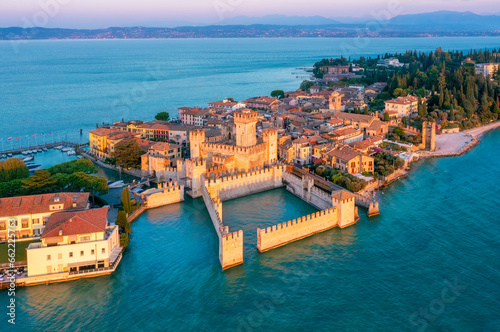 Sirmione historical Old town, Lake Garda, Italy