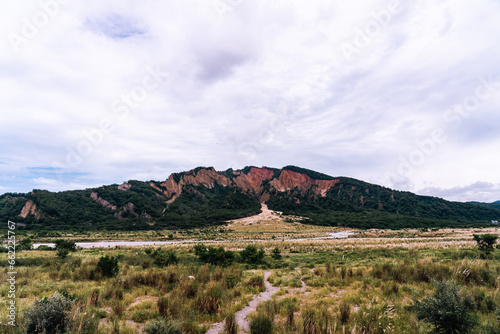 landscape with mountains and sky