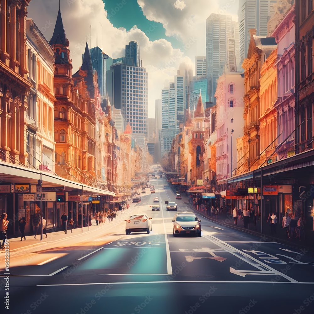 Street of Australia during Summer