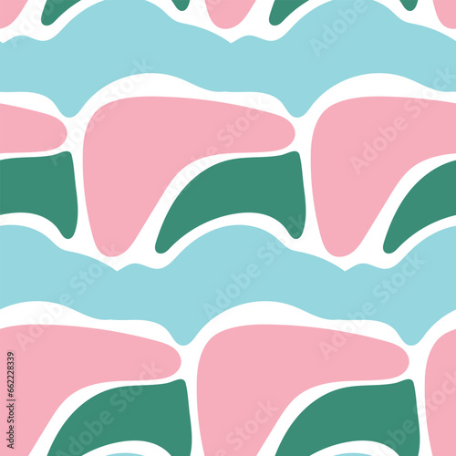 Pink Flamingo Vector Patterns. Leaf pattern background