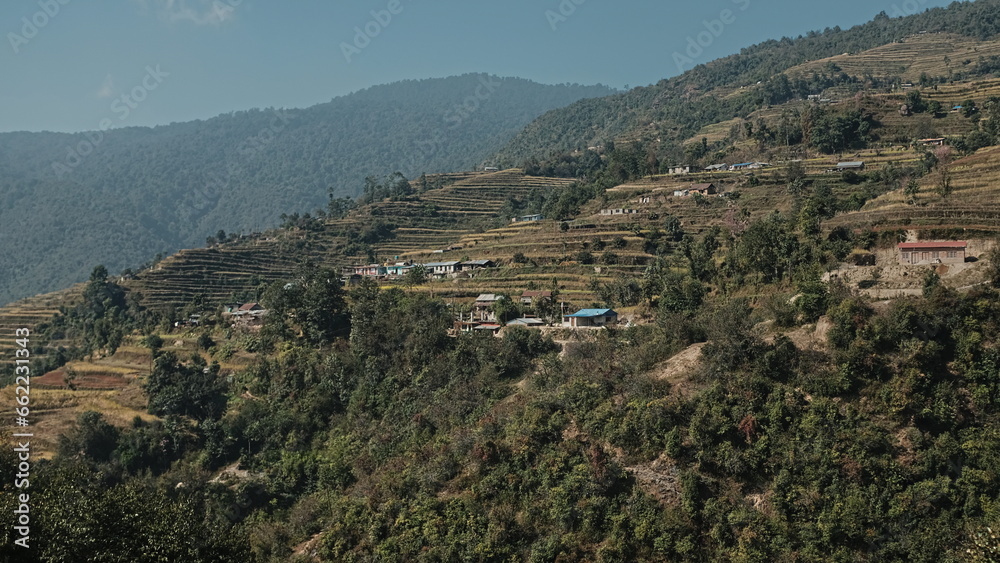 Beautiful landscape in Nepal, near Kathmandu