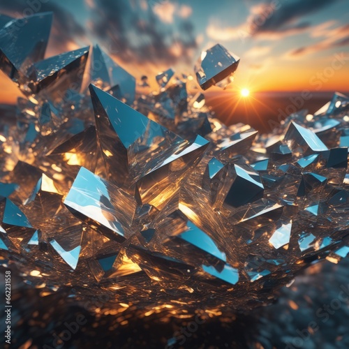 ice crystals and snice crystals and snice crystals in the sun