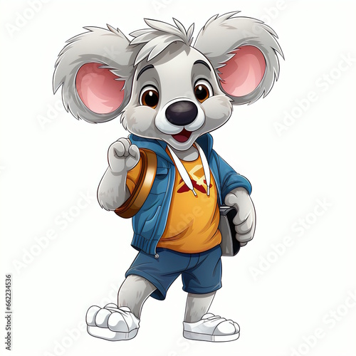 Fashionable Koala Vector Illustration photo