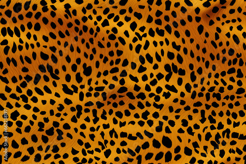 Abstract Seamless Cheetah Skin Pattern Background
