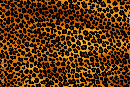Leopard Skin Print Seamless Pattern Background