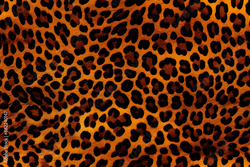 Leopard Skin Print Seamless Pattern Background