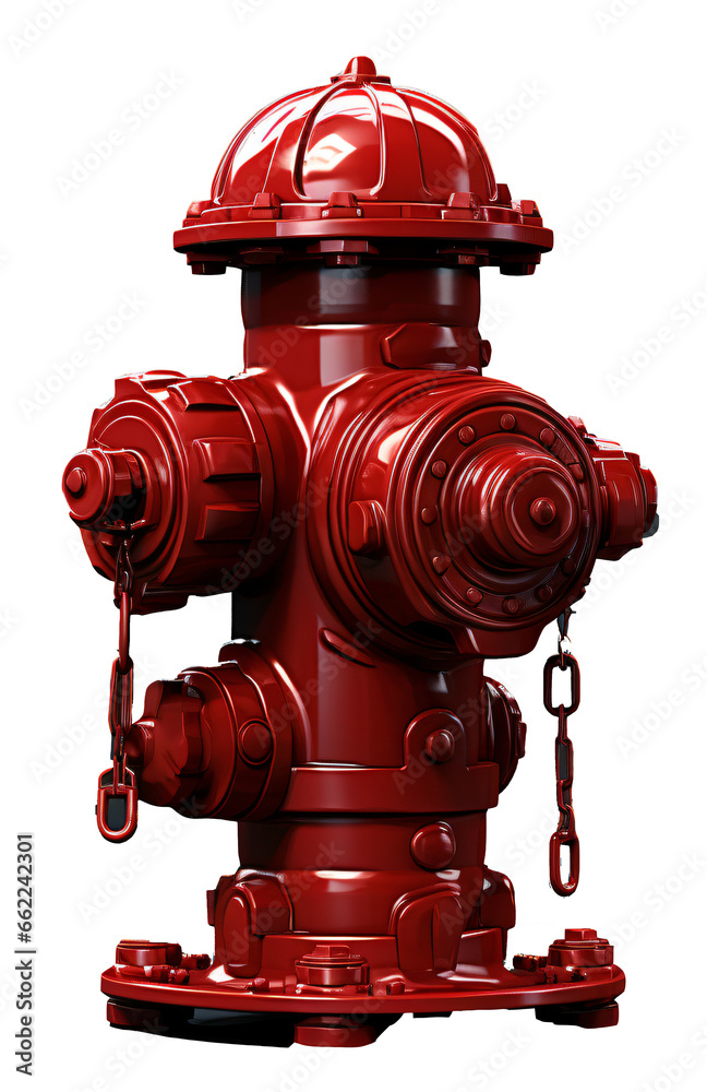Red hydrant isolated on the transparent background PNG. Red hydrant isolated on the transparent background PNG.