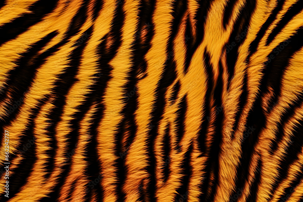 Realistic Tiger Skin Texture Pattern And Background Realistic Tiger Skin Texture Pattern And Background
