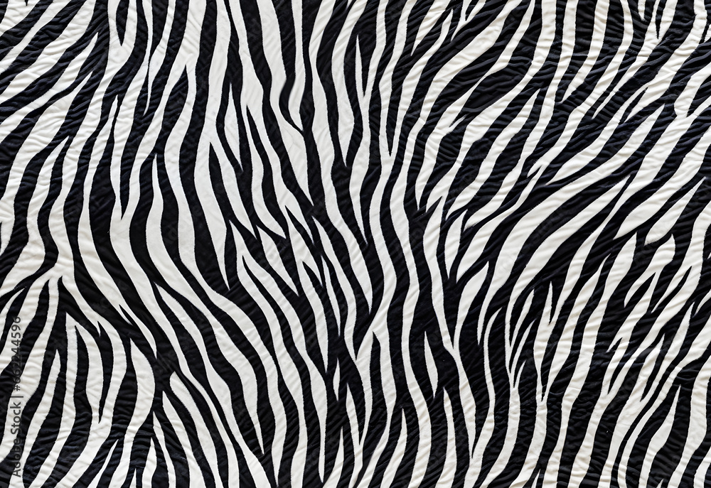 Abstract Seamless Zebra Skin Pattern Background