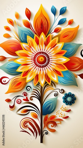 Mandala Design Concept, A Beautiful Illustration for Rangoli