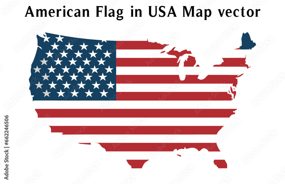 Flag, usa, America, map, us, united, states, symbol, country, illustration, vector, icon Flag, usa, America, map, us, united, states, symbol, country, illustration, vector, icon