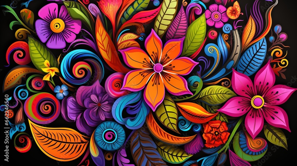 Fototapeta premium Mandala Design Concept, A Beautiful Illustration for Rangoli
