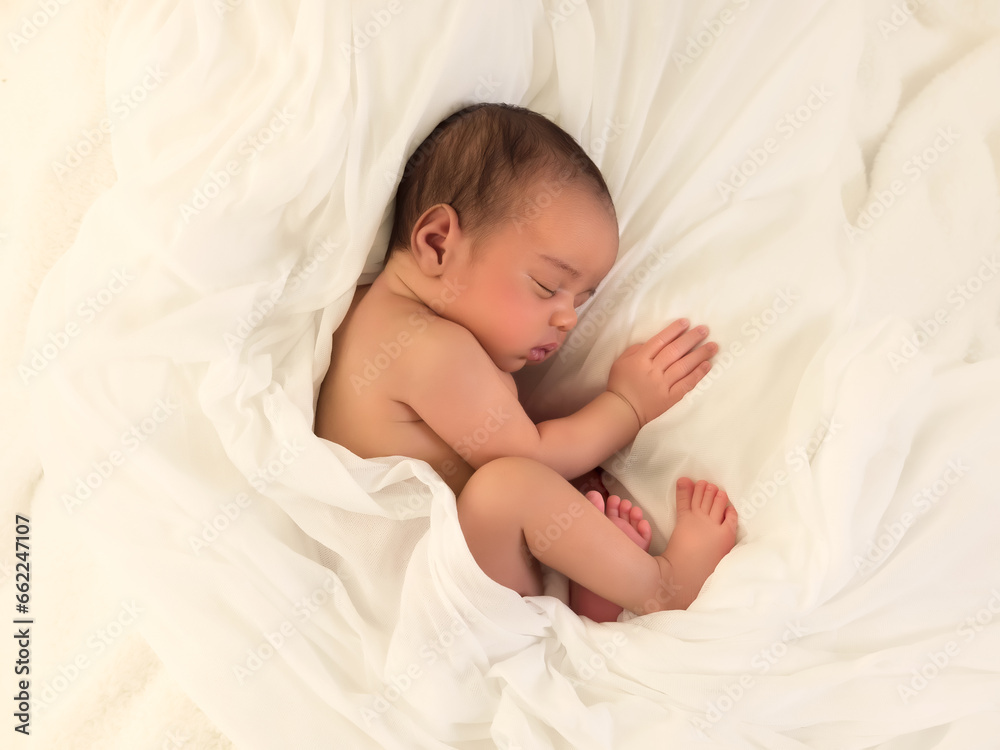 African newborn baby asleep African newborn baby asleep