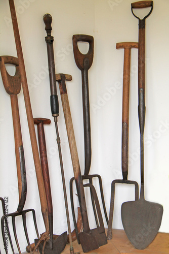 A Collection of Various Vintage Gardening Tools.