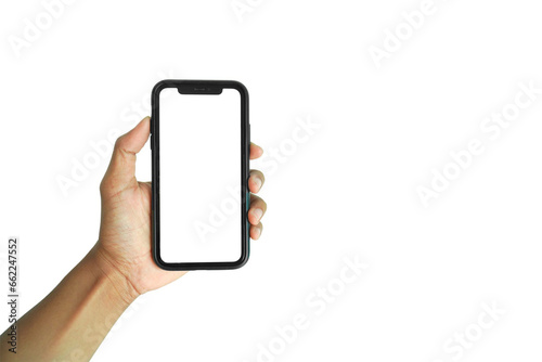 Mobile phone mocup on white background