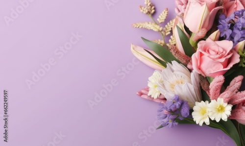 Colorful mixed flowers creating a lively visual.