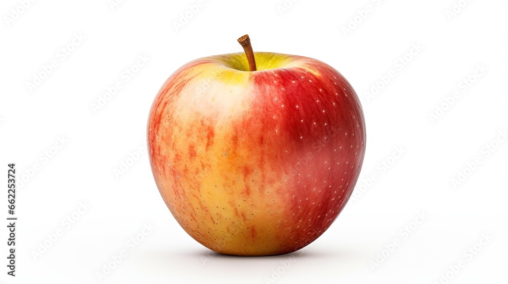 an apple with a bite taken out of it's core. generative ai an apple with a bite taken out of it's core. generative ai