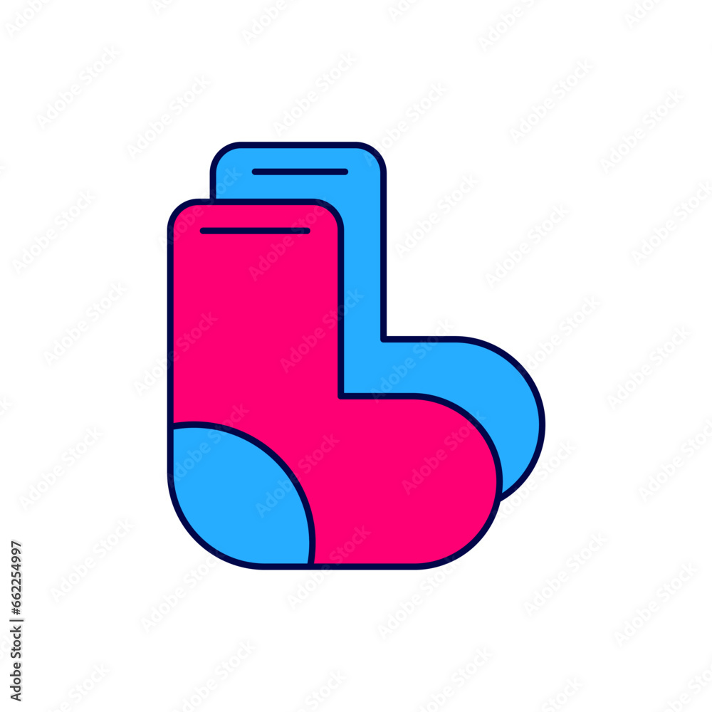 Filled outline Valenki icon isolated on white background. National Russian winter footwear. Traditional warm boots in Russia. Vector Filled outline Valenki icon isolated on white background. National Russian winter footwear. Traditional warm boots in Russia. Vector