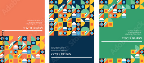 Geometric book cover design