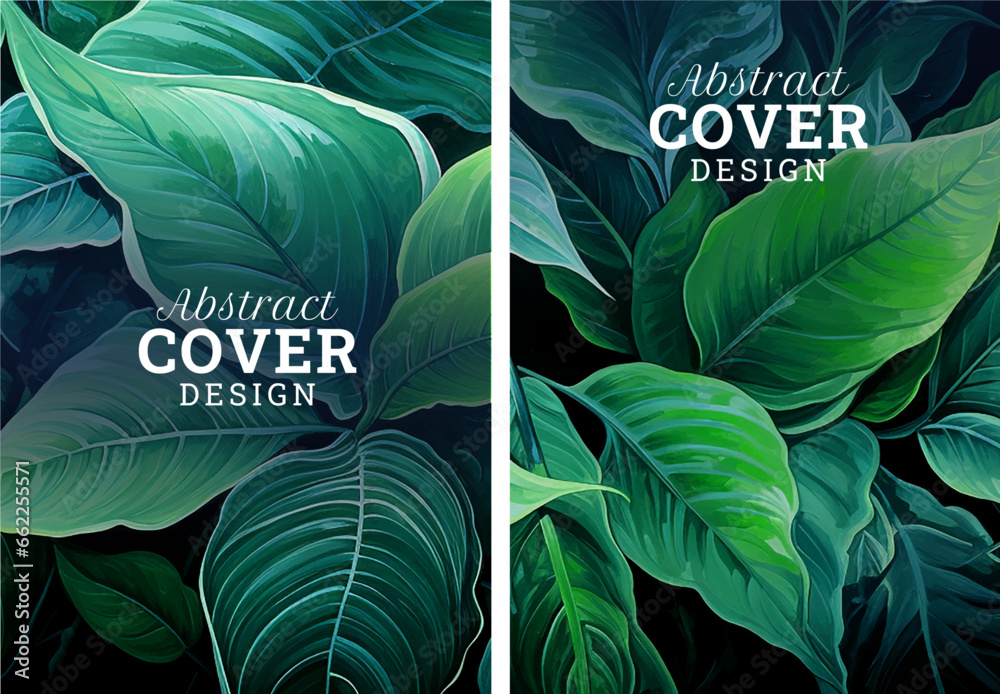 Abstract nature textured cover template design set for Annual Report, Brochure, invitation, Poster, Magazine, Corporate Presentation, Portfolio, Flyer, Leaflet, book cover, infographic, Banner - obrazy, fototapety, plakaty 
