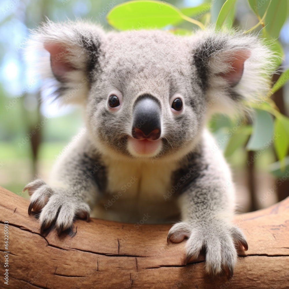 Cute koala in tree