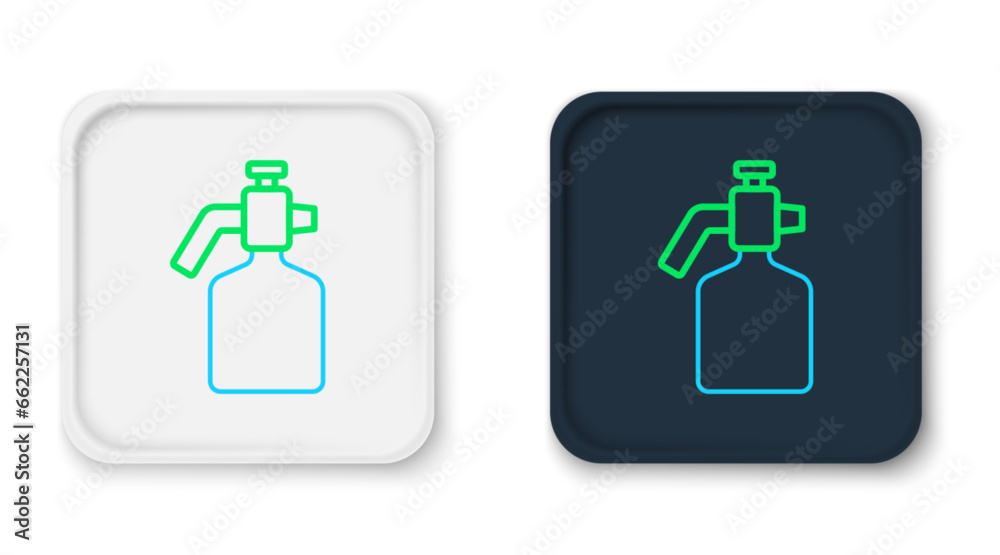 Line Paint spray gun icon isolated on white background. Colorful outline concept. Vector