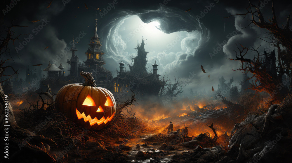 halloween background with pumpkin halloween background with pumpkin