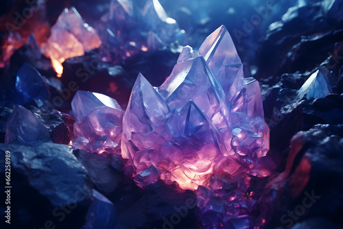 A background with a close-up of a crystal geode.