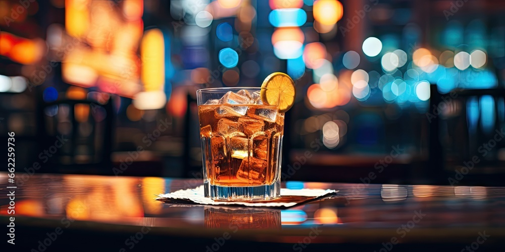 Iced elegance. Refreshing cocktails at bar. Chilled and tantalizing. Colorful cocktail with ice. Raise glass to summer delights Iced elegance. Refreshing cocktails at bar. Chilled and tantalizing. Colorful cocktail with ice. Raise glass to summer delights