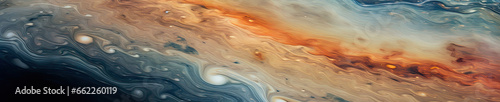 Vivid close-up of Jupiter's surface.