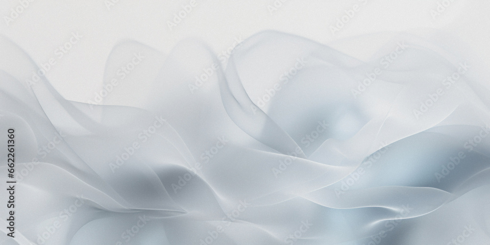 Obraz premium A silk blurry white background for a festive mood. Template for greeting card for entertainment.
