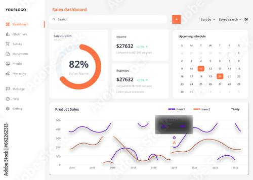 Ecommerce Dashboard, Shop Items, Sales Admin and Orders CMS UI Kit Template