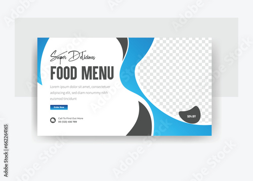 Super delicious food menu YouTube thumbnail design, food template design 