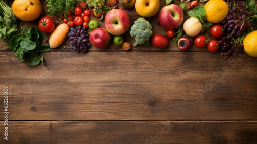 Produce a poster blank mockup for a food festival with a rustic wooden background.