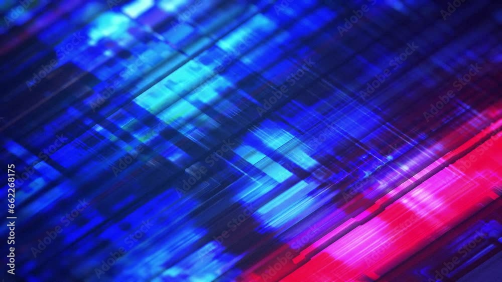 News Glass Background Blue Red