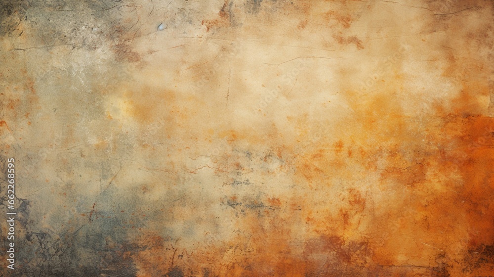 Produce an aged and worn grunge abstract background with subtle cracks and stains.