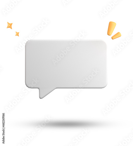 3d rendering of speech bubble, 3D pastel chat icon set. Set of 3d speak bubble.