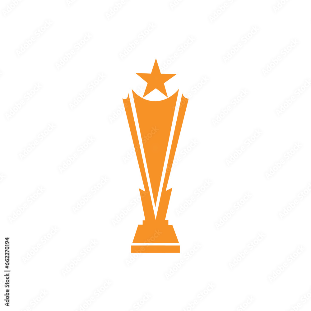 Trophy vector logo icon.champions trophy logo icon for winner award logo template Trophy vector logo icon.champions trophy logo icon for winner award logo template