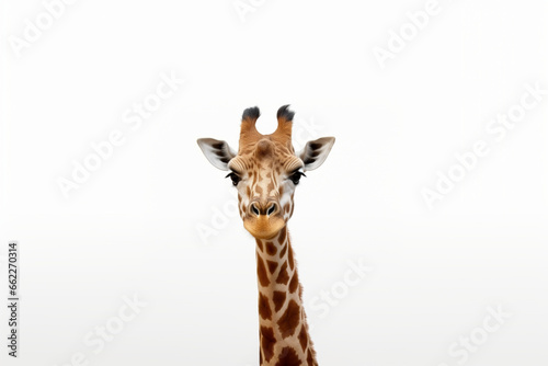 Giraffe isolated on white background © Syahrul Zidane A