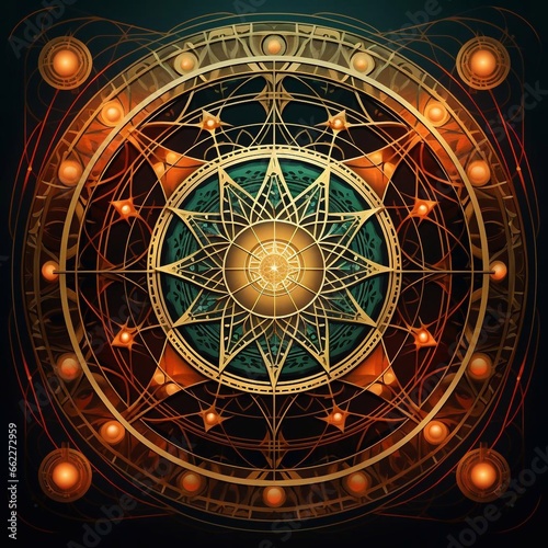 Sacred geometry volume background