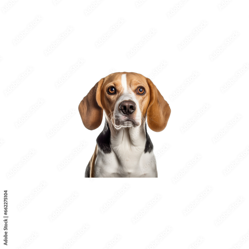 Beagle dog breed no background