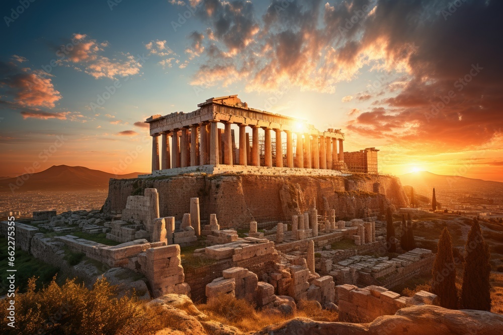 Fototapeta premium Sunrise Essence: Parthenon