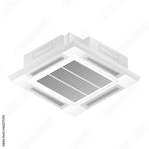 シンプルなイラスト_業務用エアコン