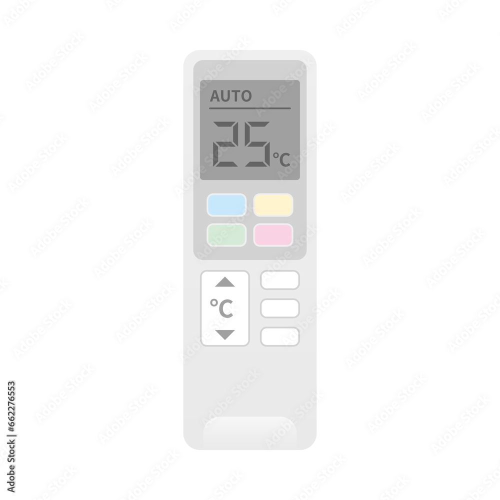 シンプルなイラスト_エアコン用リモコン シンプルなイラスト_エアコン用リモコン